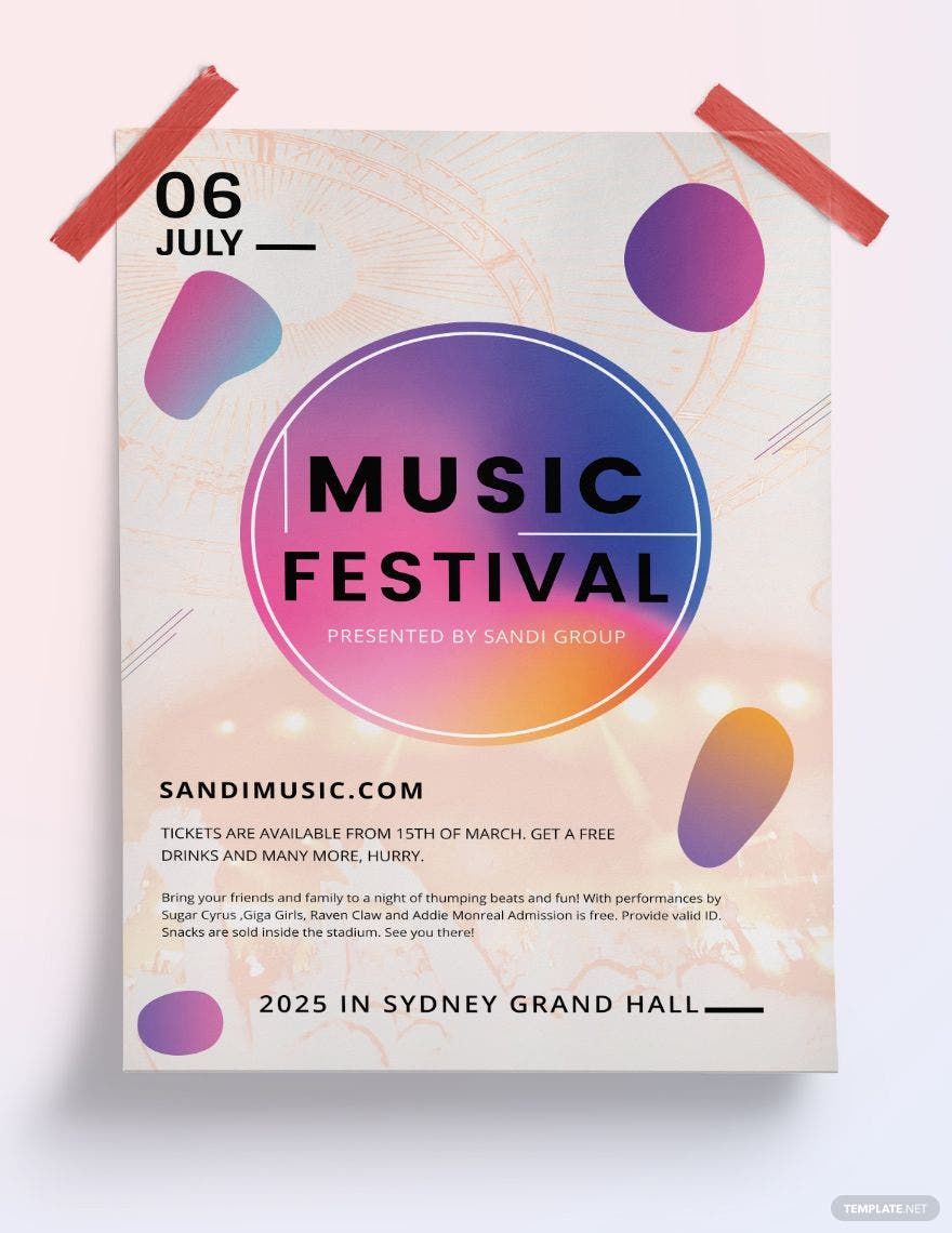 Music Festival Poster Template