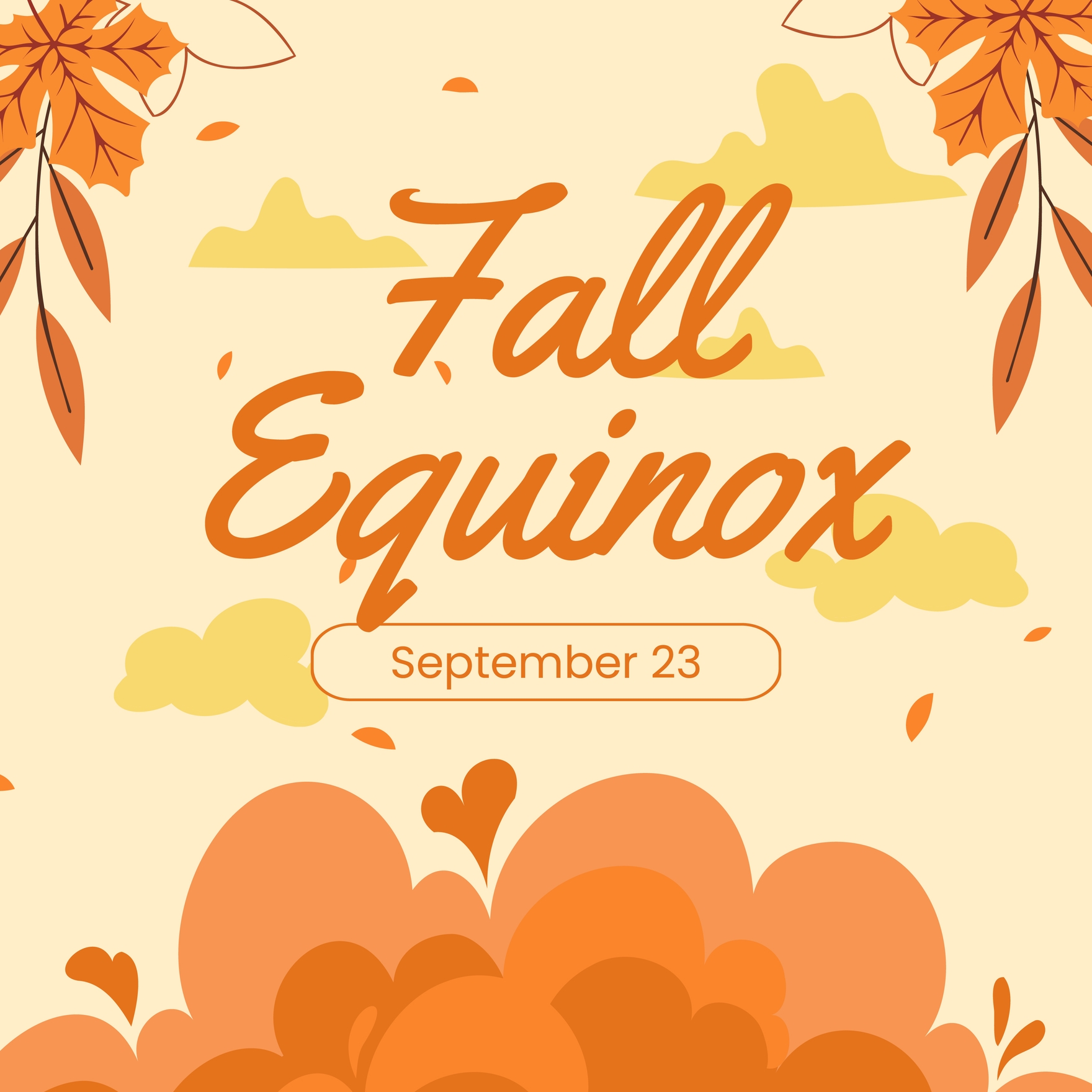 Fall Equinox Instagram Post in PSD, Illustrator, SVG, JPG, EPS, PNG - Download | Template.net