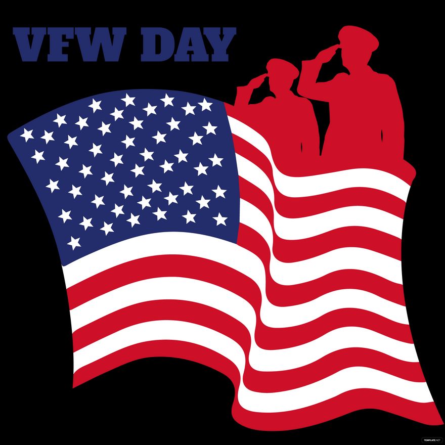 VFW Day Clipart Vector