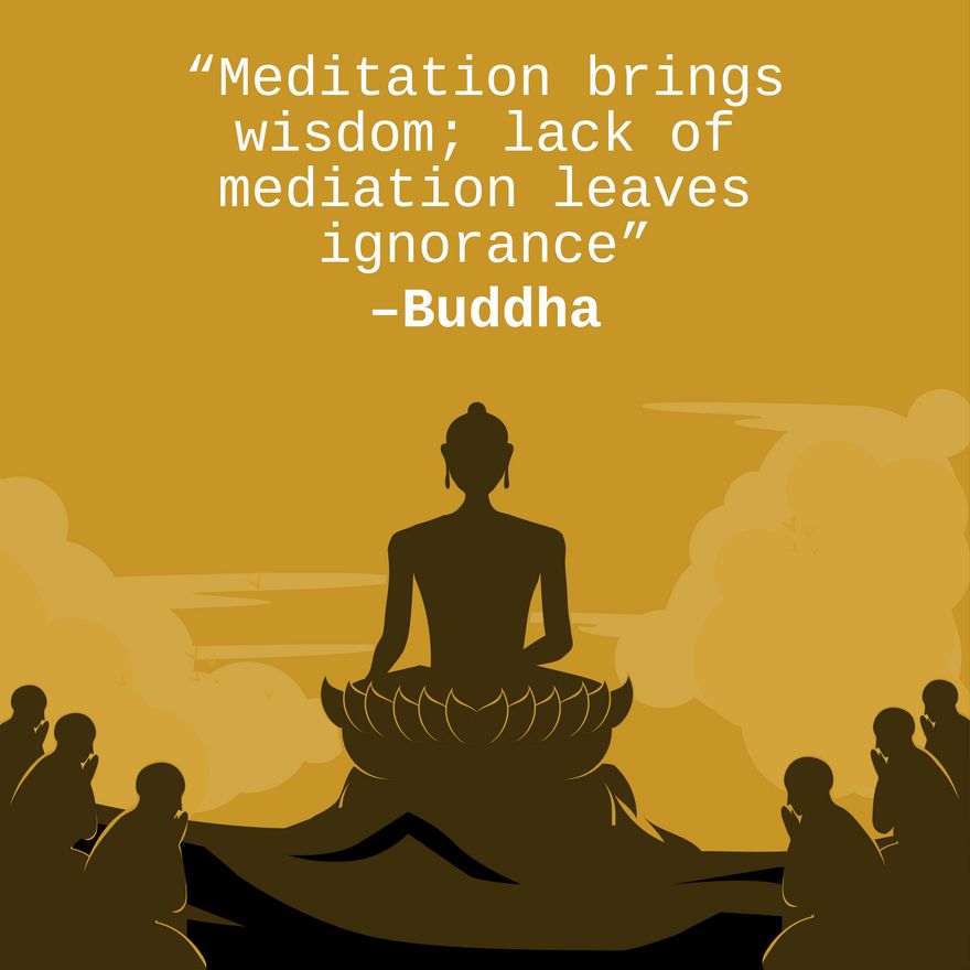 Makha Bucha Quote Vector