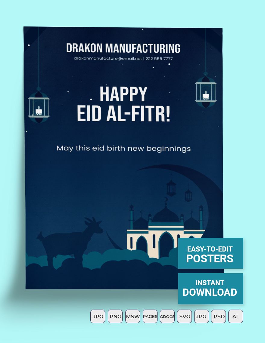 Happy Eid al-Fitr Poster