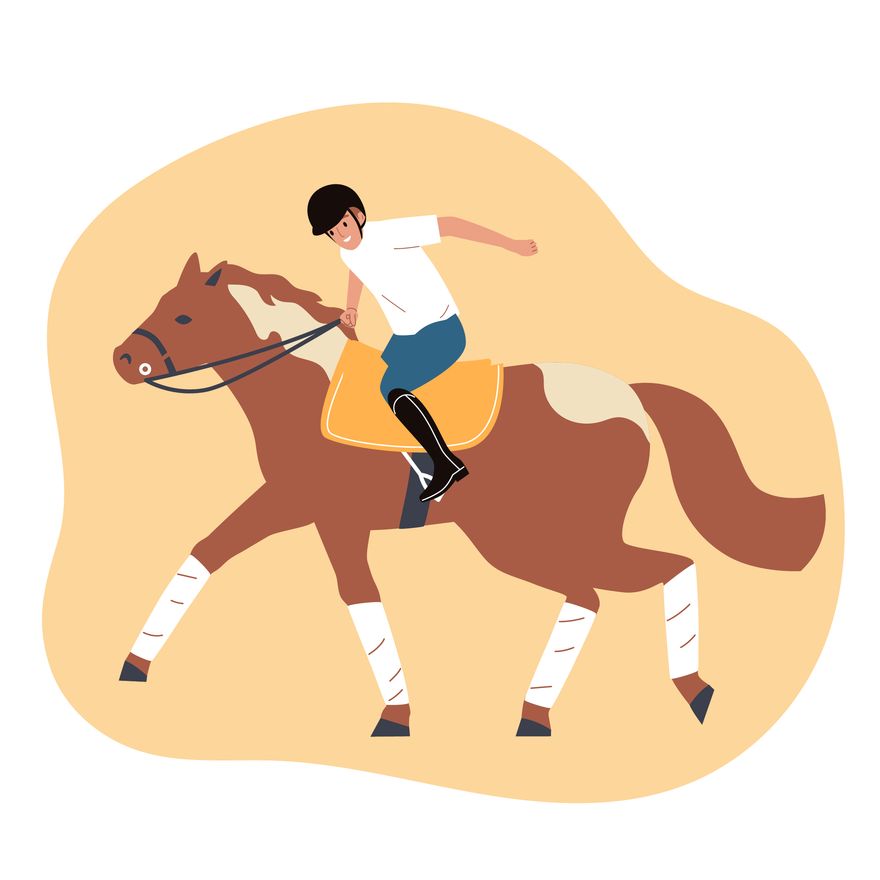 Horse Race Illustration