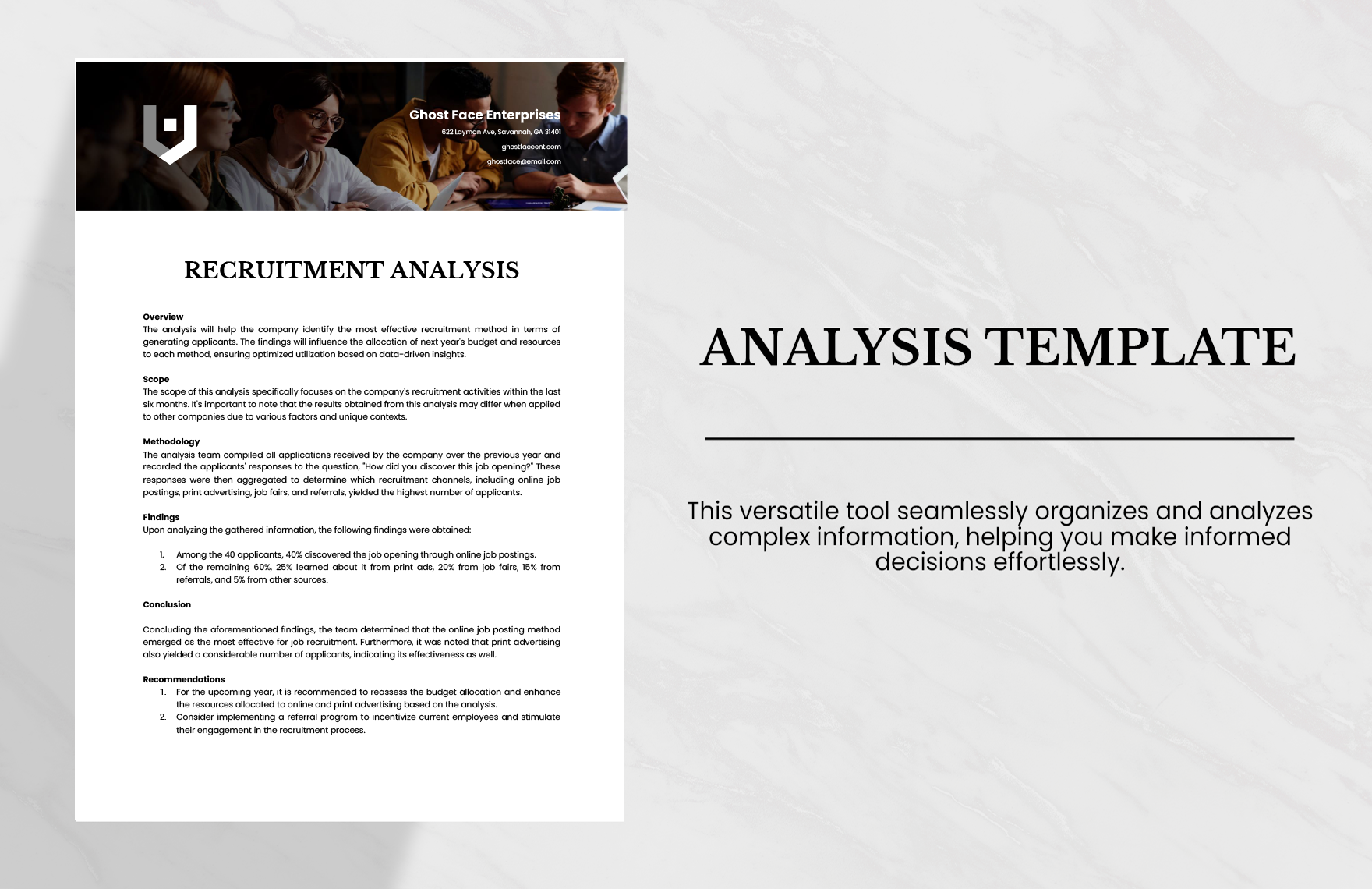 Analysis Template in Word, Google Docs - Download | Template.net