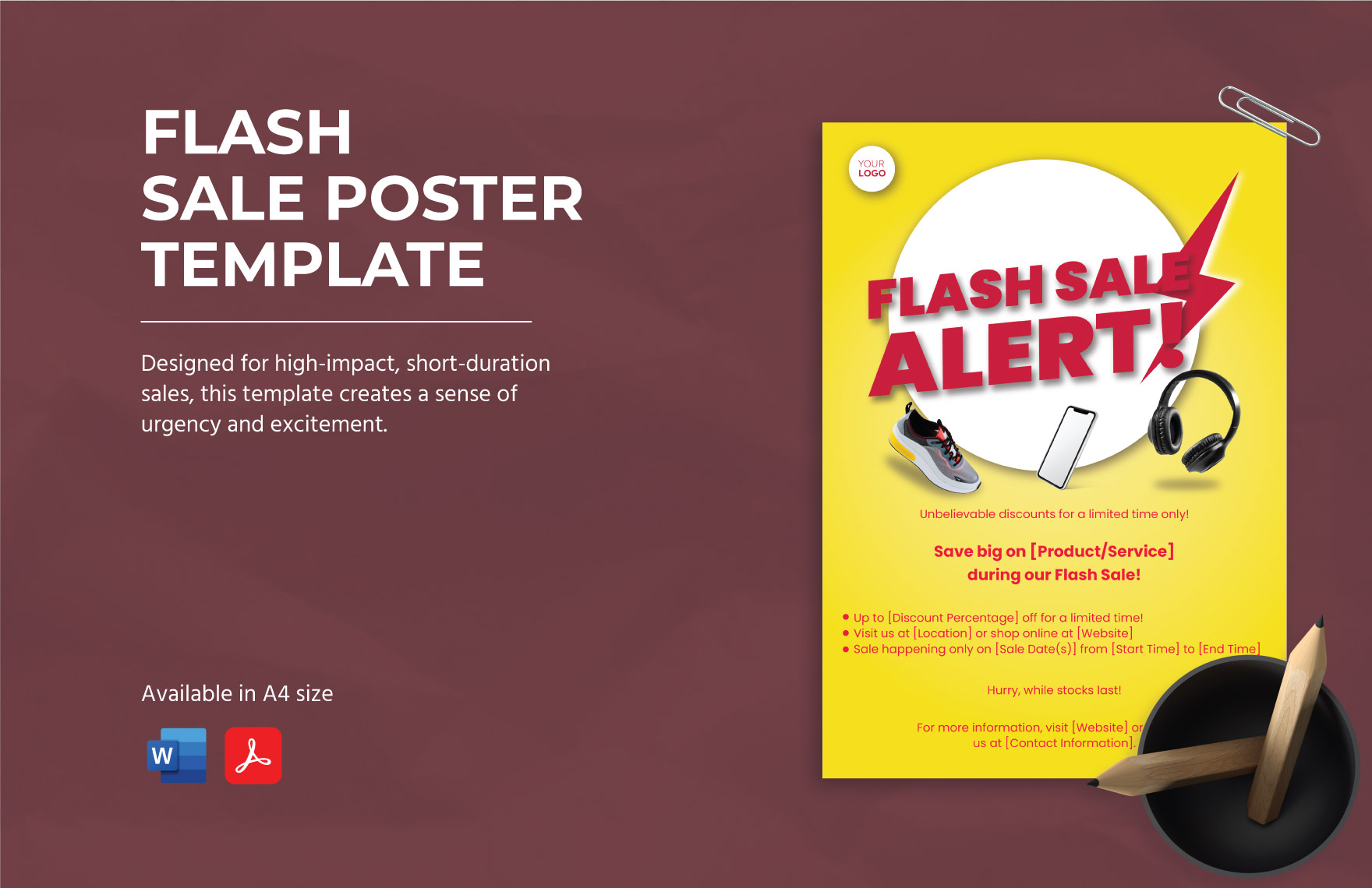 Flash Sale Poster Template