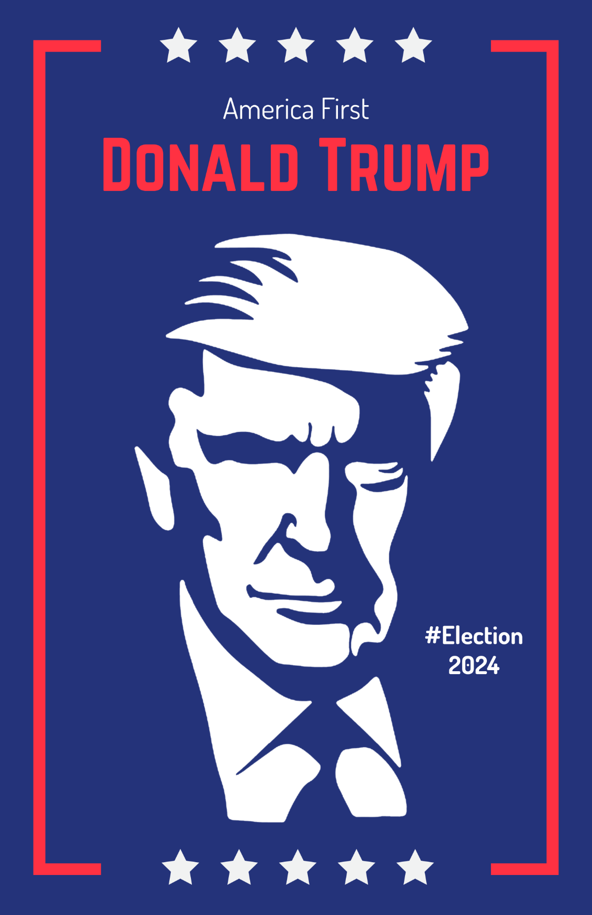 Free Trump Poster Template