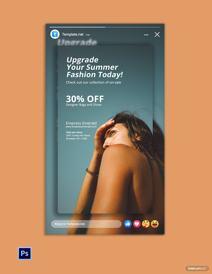 Fashion Sale Facebook Story Template - Edit Online & Download