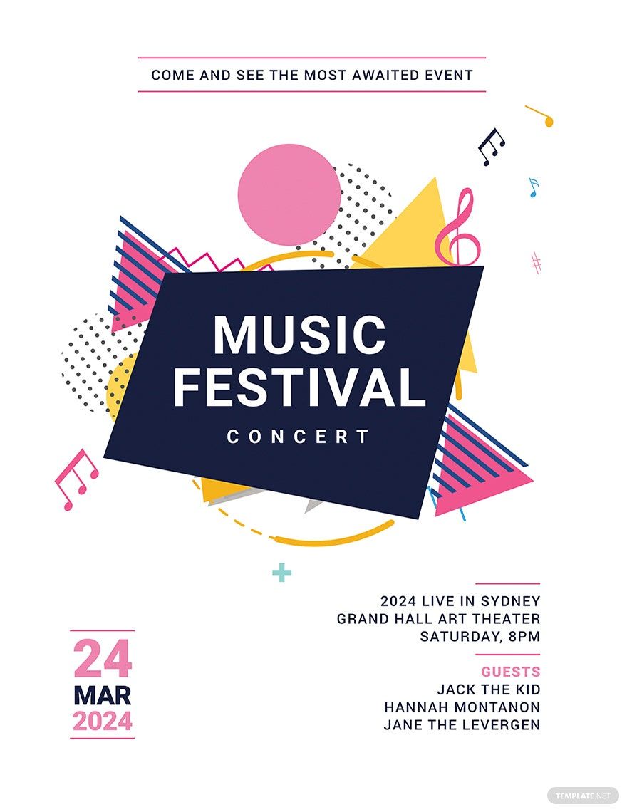 Music Festival Poster Template