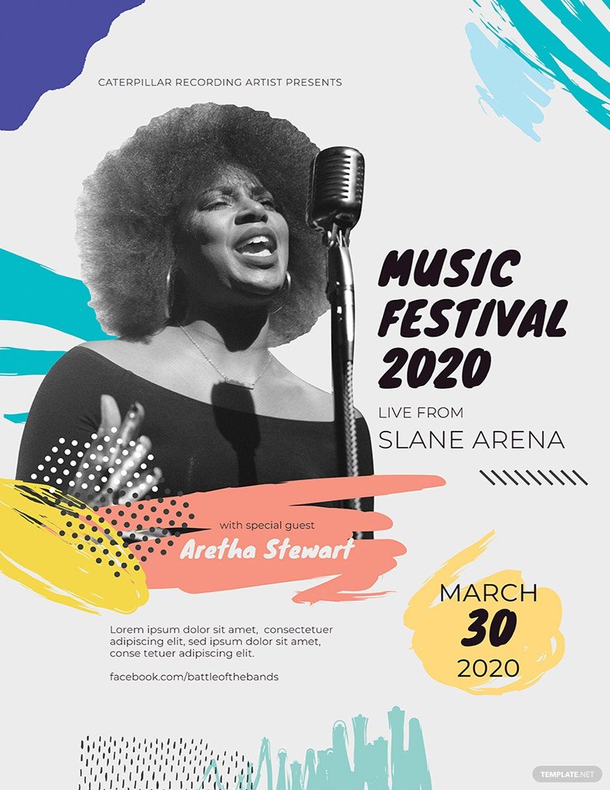 Music Festival Concert Poster Template