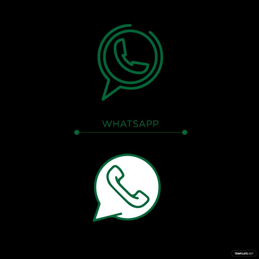 WhatsApp Outline Icon Vector in Illustrator, SVG, JPG, EPS, PNG - Download | Template.net