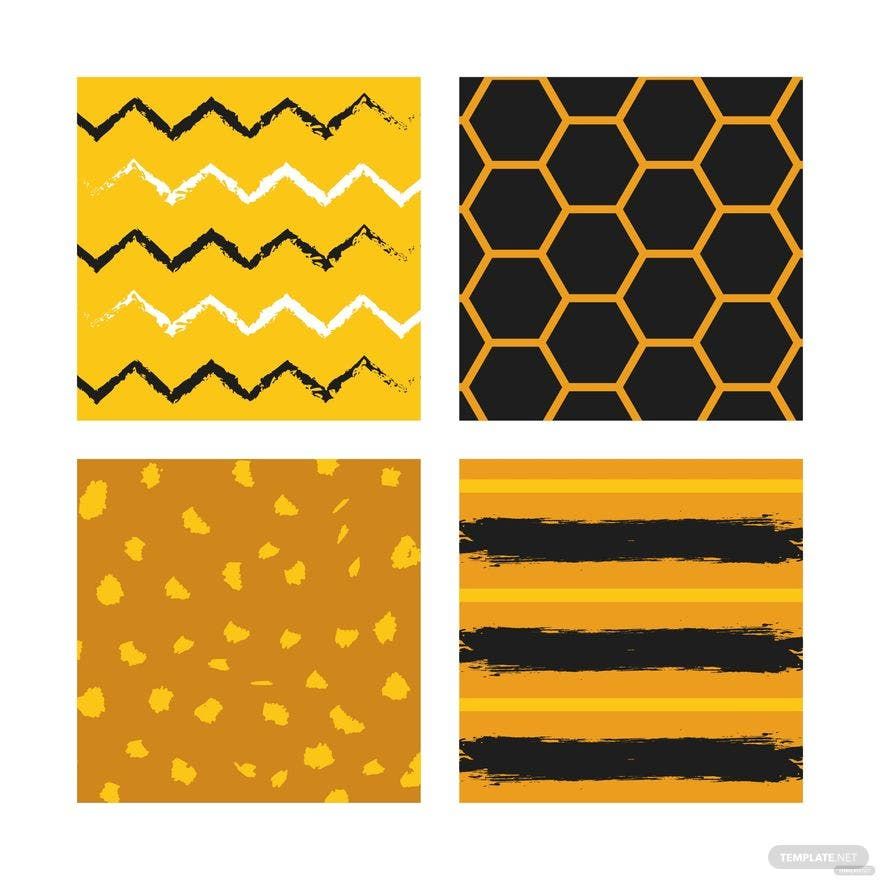 Bee Texture Vector