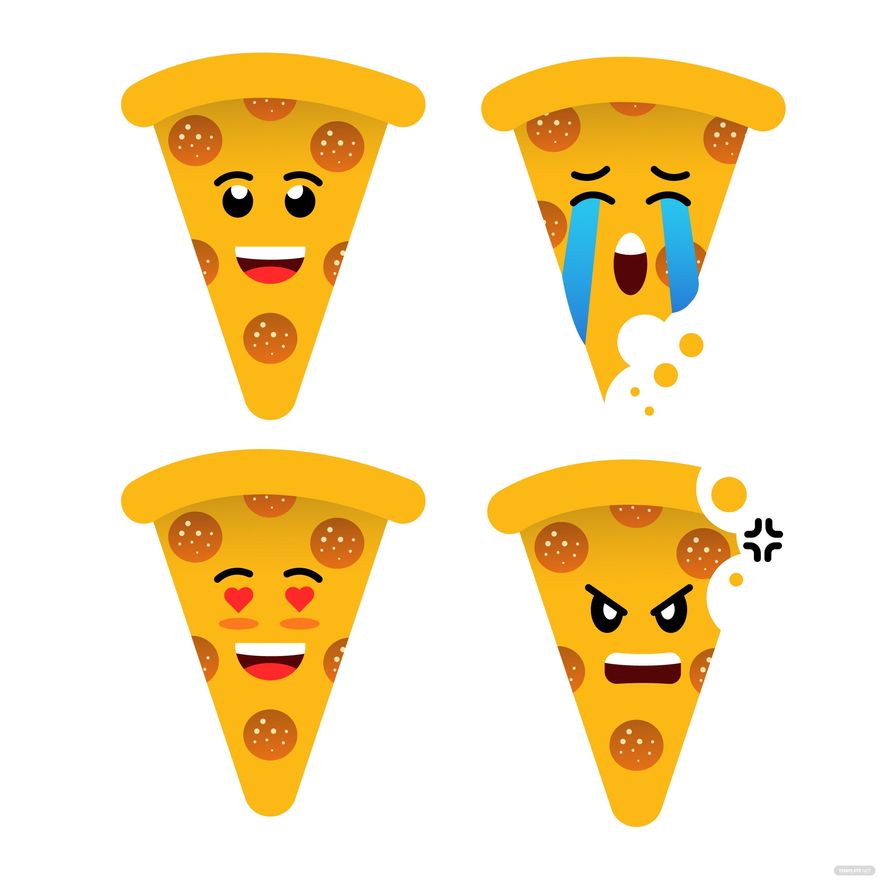 Pizza Emoji Vector