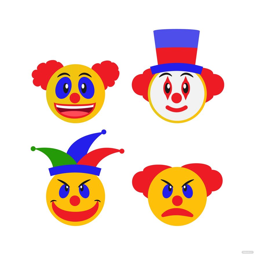 Clown Emoji Vector