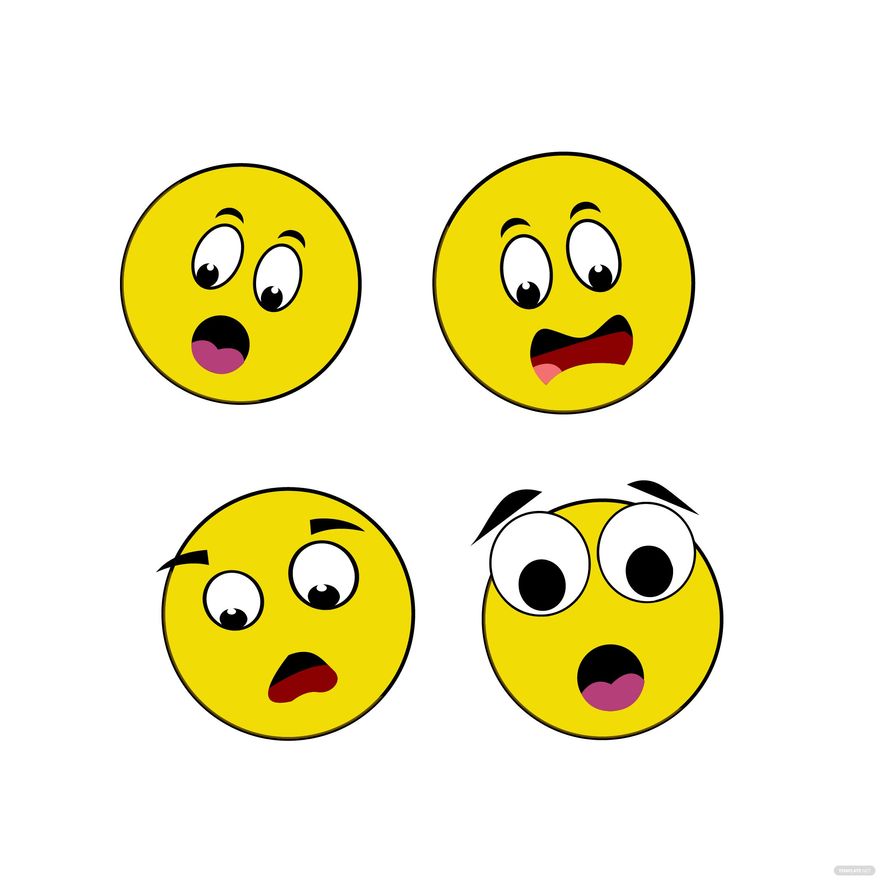 Surprised Smiley Vector in Illustrator, SVG, JPG, EPS, PNG - Download | Template.net