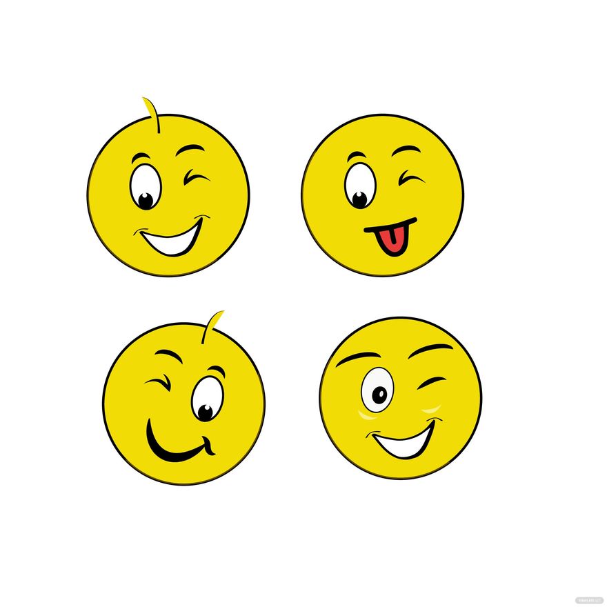 Wink Smiley Vector in Illustrator, SVG, JPG, EPS, PNG - Download | Template.net