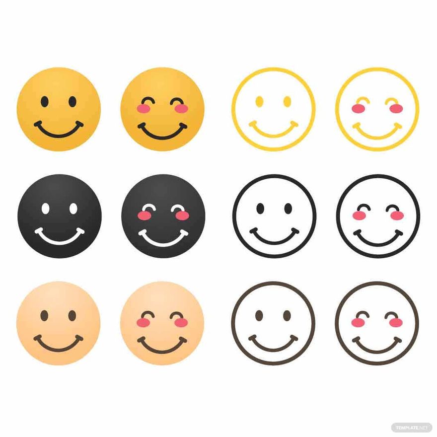 Smiley Face Vector in Illustrator, SVG, JPG, EPS, PNG - Download | Template.net