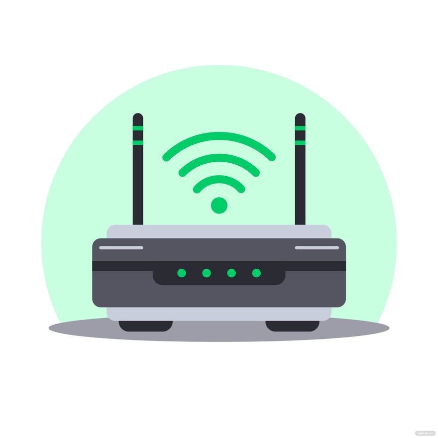 WiFi Router Vector in Illustrator, SVG, JPG, EPS, PNG - Download | Template.net