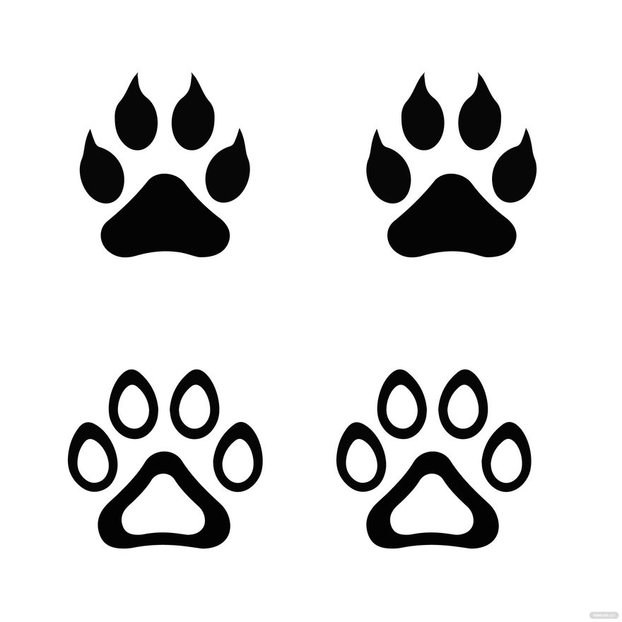 Tiger Paw Vector in Illustrator, SVG, JPG, EPS, PNG - Download | Template.net