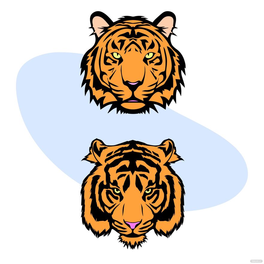 Tiger Head Vector in Illustrator, SVG, JPG, EPS, PNG - Download | Template.net