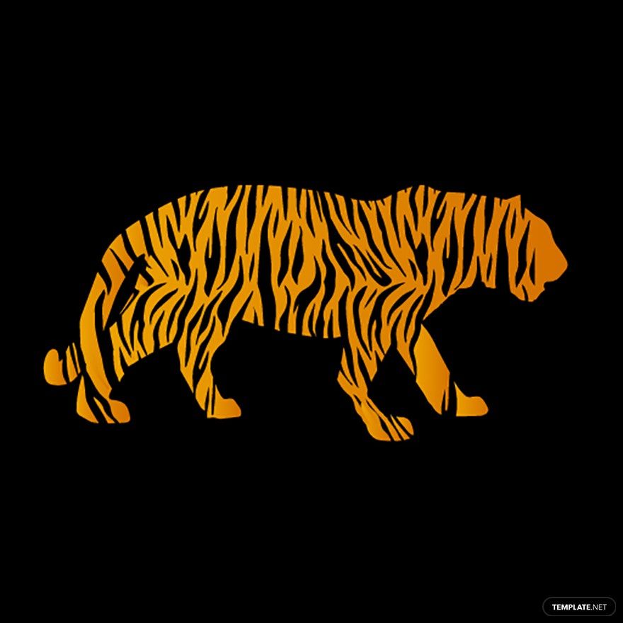 Tiger Walking Vector in Illustrator, SVG, JPG, EPS, PNG - Download | Template.net