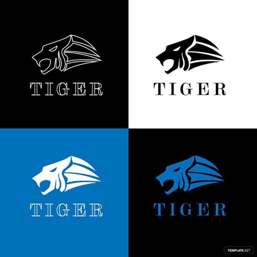 Tiger Logo Vector in Illustrator, SVG, JPG, EPS, PNG - Download | Template.net