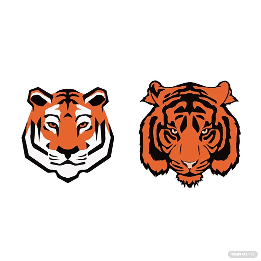 Tiger Face Vector in Illustrator, SVG, JPG, EPS, PNG - Download | Template.net