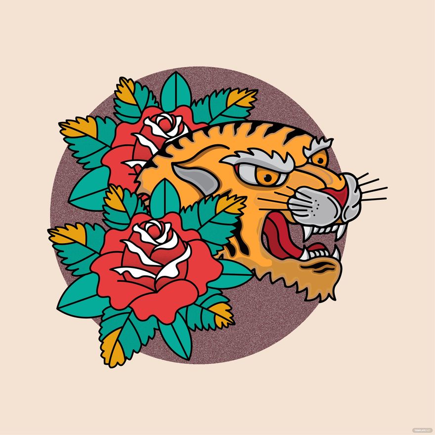 Old Tiger Vector in SVG, Illustrator, JPG, PNG, EPS - Download | Template.net