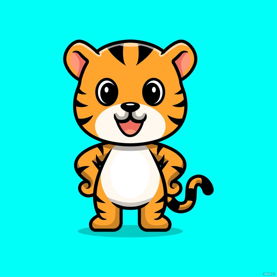 Standing Tiger Vector in Illustrator, SVG, JPG, EPS, PNG - Download | Template.net