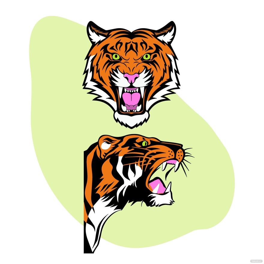 Roaring Tiger Vector in Illustrator, SVG, JPG, EPS, PNG - Download | Template.net