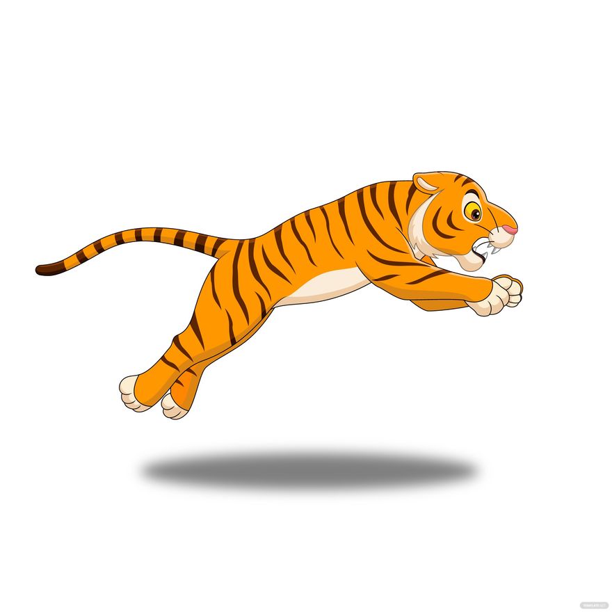 Jumping Tiger Vector in Illustrator, SVG, JPG, EPS, PNG - Download | Template.net