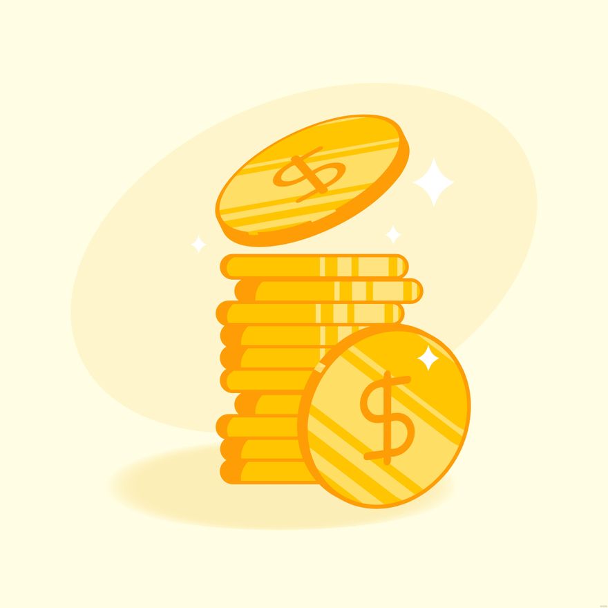 Money Coin Illustration in Illustrator, EPS, SVG, JPG, PNG - Download | Template.net