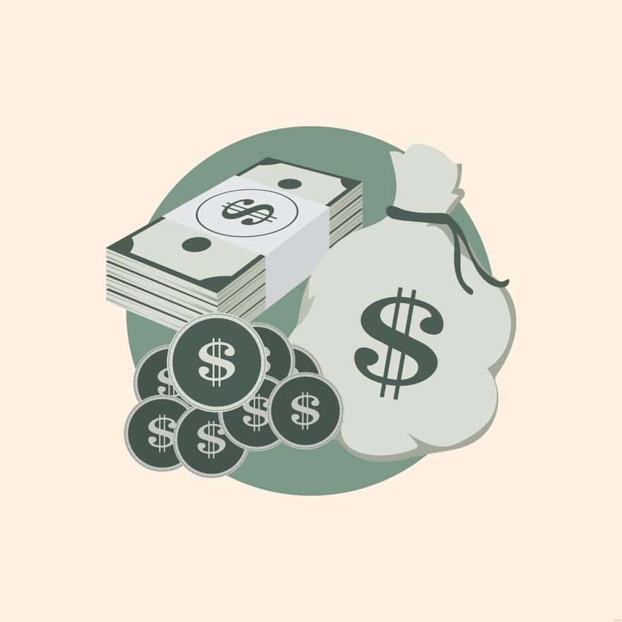 Retro Money Illustration