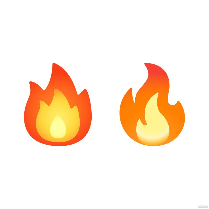 Fire Emoji Vector