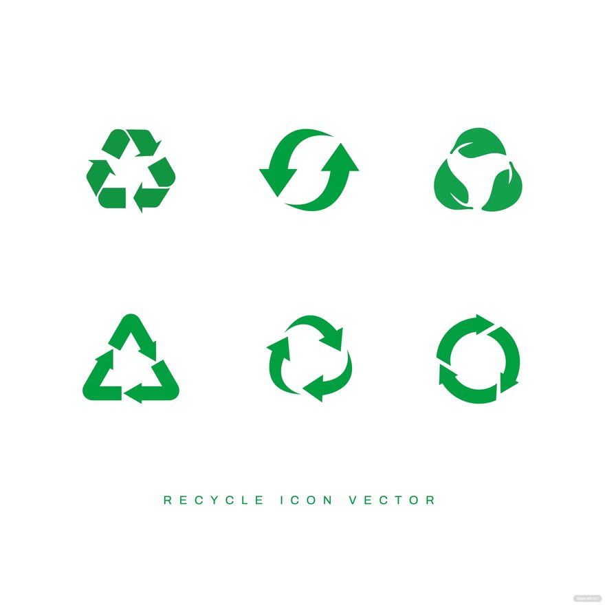 Recycle Icon Vector in Illustrator, SVG, JPG, EPS, PNG - Download | Template.net