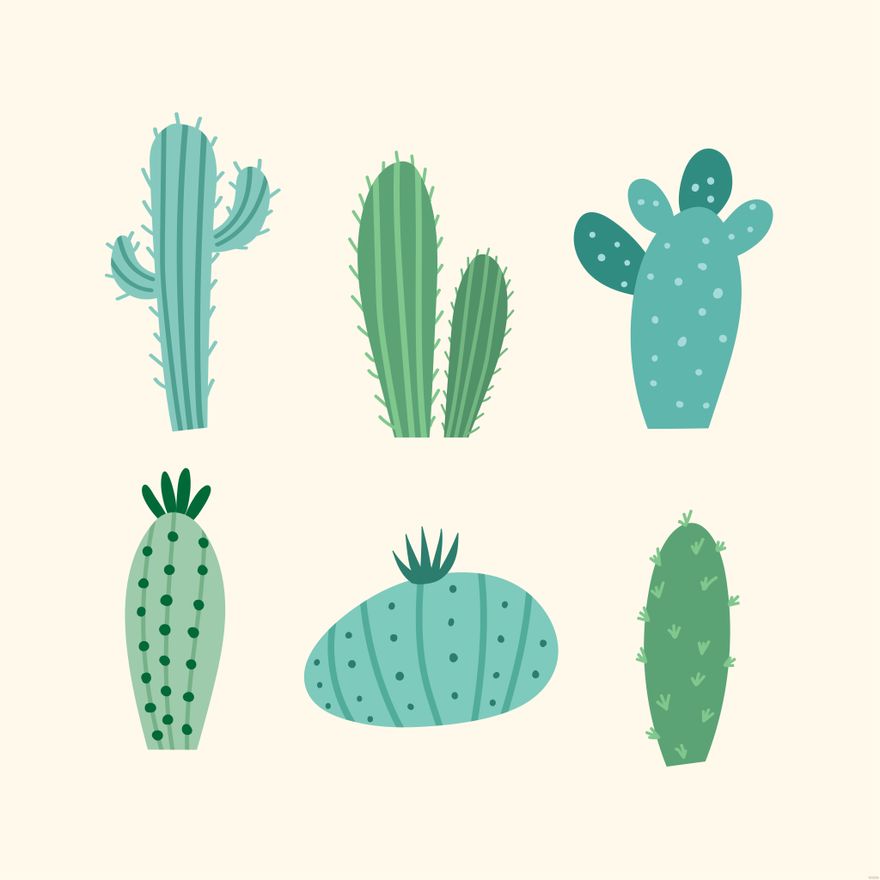 Cactuses Illustration in Illustrator, SVG, JPG, EPS, PNG - Download | Template.net