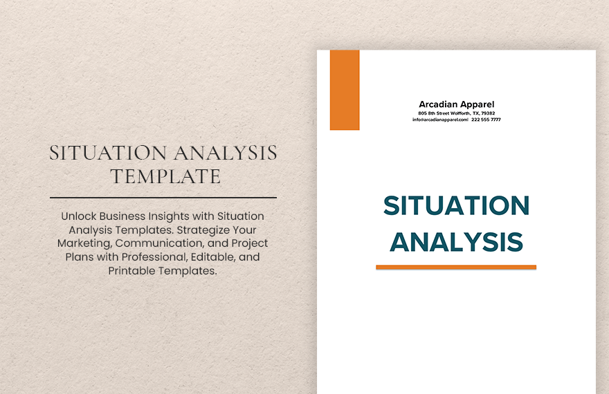 Situation Analysis Template in Pages, Word, Google Docs - Download | Template.net