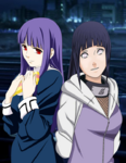 Fujino e Hinata, separadas por dois animes clãs.