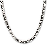 Sterling silver chain necklace, 'Dragon Spine' - Sterling Silver Chain Necklace