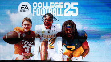 A commercial for the College Football 25 video game