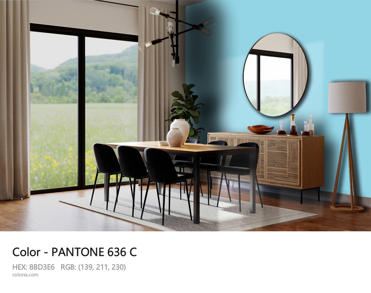 PANTONE 636 C CMS dining room design