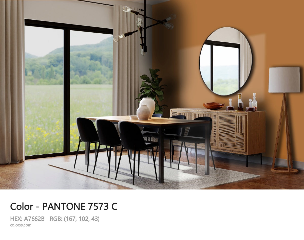 PANTONE 7573 C CMS dining room design