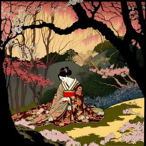 Geisha in the Garden