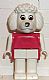 Minifig No: fab14b  Name: Fabuland Poodle - Paulette Poodle, White Eyes