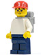 Minifig No: trn004  Name: Timmy, Dark Blue Legs, Red Cap, Backpack