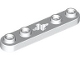 Part No: 32124  Name: Technic, Plate 1 x 5 with Smooth Ends, 4 Studs and Center Axle Hole