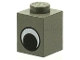 Part No: 3005pe1  Name: Brick 1 x 1 with Black and White Eye without Pupil Pattern