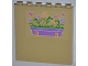 Part No: 59349pb052L  Name: Panel 1 x 6 x 5 with Flower Box and Butterflies Pattern Left (Sticker) - Set 3189