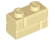 Part No: 98283  Name: Brick, Modified 1 x 2 with Masonry Profile