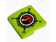 Part No: 15068pb084  Name: Slope, Curved 2 x 2 x 2/3 with Volcano Explorers Logo Compass Pattern