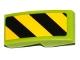 Part No: 11477pb041R  Name: Slope, Curved 2 x 1 x 2/3 with Black and Yellow Danger Stripes Pattern Right (Sticker) - Sets 60121 / 60122