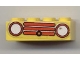 Part No: 3001pb038  Name: Brick 2 x 4 with Car Grille Fabuland Horizontal Red Pattern (Sticker) - Sets 134-2 / 344-2